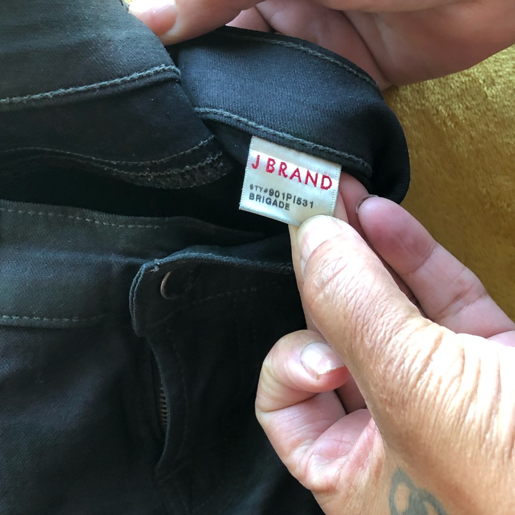 Army Fatigue J Brand Leather Pants